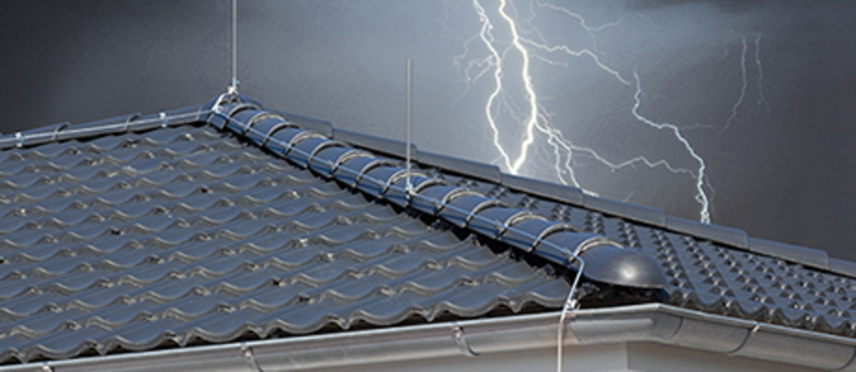 Äußerer Blitzschutz bei Elektro Schmitt GmbH in Würzburg