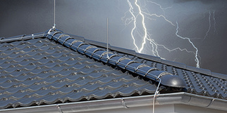 Äußerer Blitzschutz bei Elektro Schmitt GmbH in Würzburg